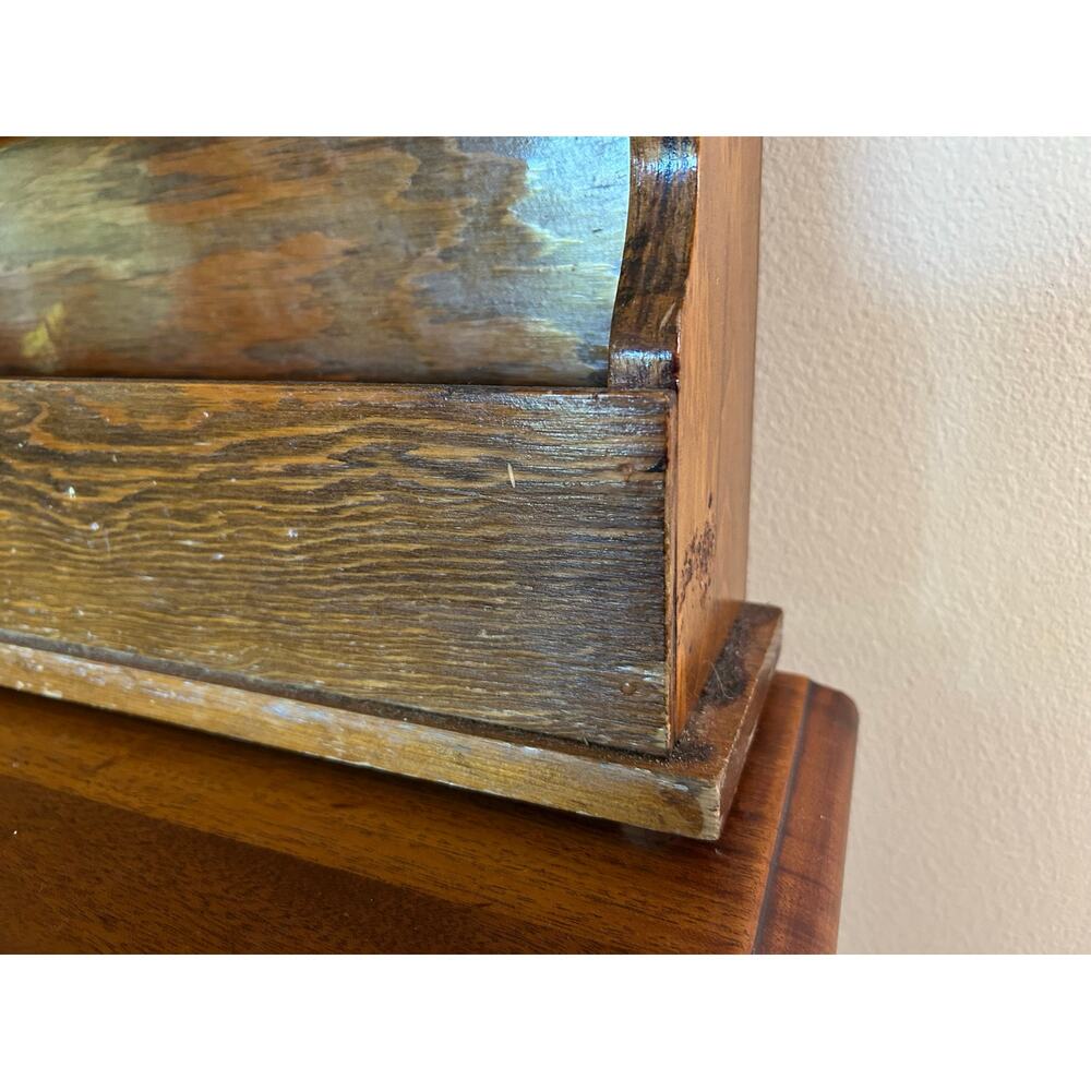 Vintage Wooden Wall Shelf Plate Rack | Rustic Wall Mounted Display Shelf - Picture 10 of 16